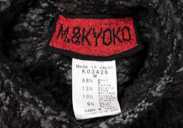 M.&KYOKO Alpaca Blended Switching Wool Knit Sweater K-136179_014