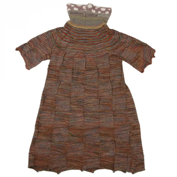 M.&KYOKO Stripe Turtle Neck Knit Tunic K-136180_010