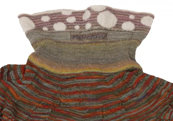 M.&KYOKO Stripe Turtle Neck Knit Tunic K-136180_004