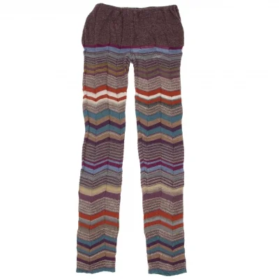 M.&KYOKO Stripe Jacquard Knit Pants