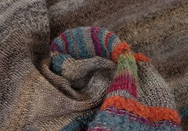 M.&KYOKO Alpaca Blended Stripe Wool Knit Pants K-136182_010