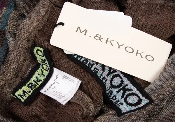 M.&KYOKO Alpaca Blended Stripe Wool Knit Pants K-136182_011