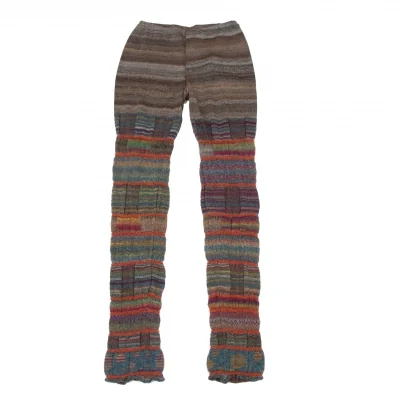 M.&KYOKO Alpaca Blended Stripe Wool Knit Pants