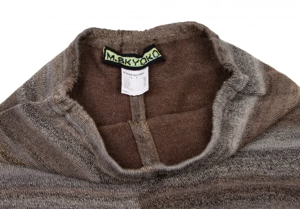 M.&KYOKO Alpaca Blended Stripe Wool Knit Pants K-136182_004