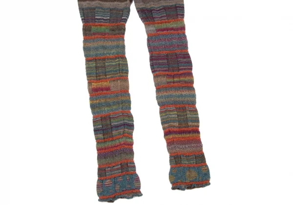 M.&KYOKO Alpaca Blended Stripe Wool Knit Pants K-136182_005