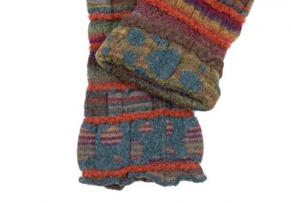 M.&KYOKO Alpaca Blended Stripe Wool Knit Pants K-136182_007