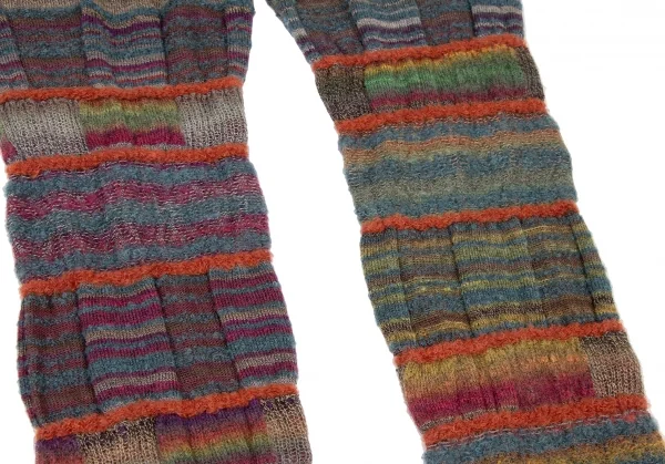 M.&KYOKO Alpaca Blended Stripe Wool Knit Pants K-136182_009