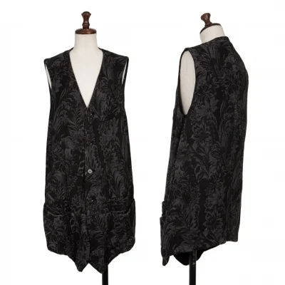 COMME des GARCONS Botanical Jacquard Sleeveless Jacket
