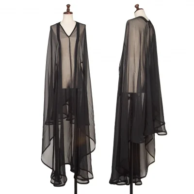 COMME des GARCONS See-through Poly Cape Dress