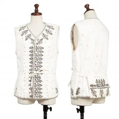 ISSEY MIYAKE HaaT Pocket Design Embroidery Vest