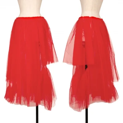 COMME des GARCONS Nylon Tulle Hole Cutting Design Skirt