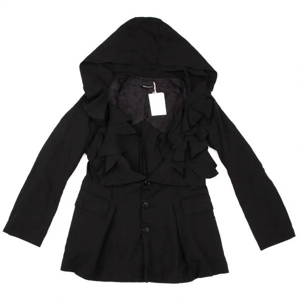 COMME des GARCONS Ruffle Hooded Jacket K-136255_002