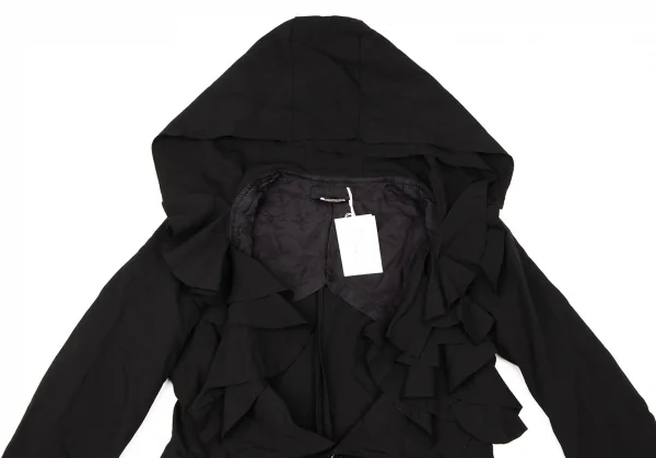 COMME des GARCONS Ruffle Hooded Jacket K-136255_003