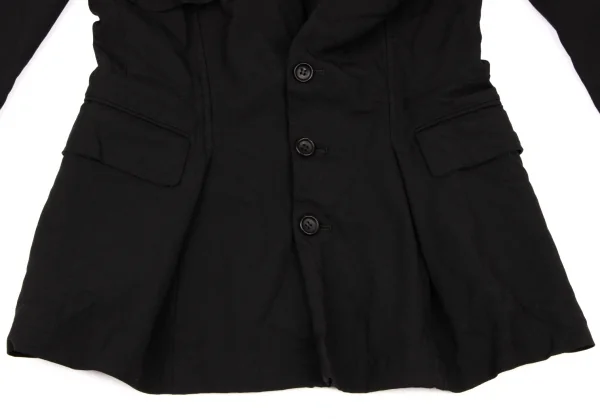 COMME des GARCONS Ruffle Hooded Jacket K-136255_012