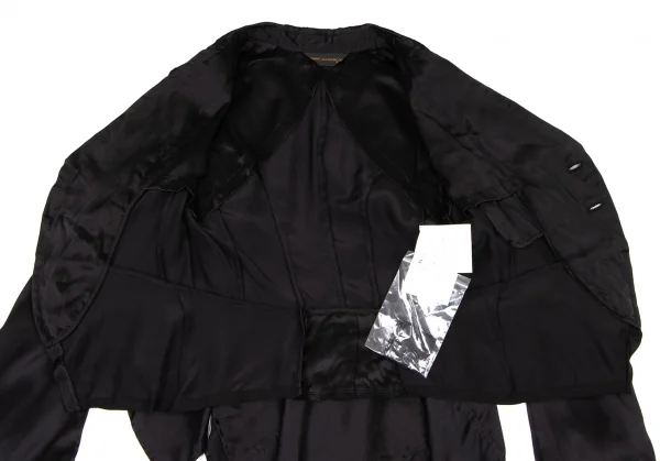 COMME des GARCONS Silk Shawl Docking Jacket K-136256_010