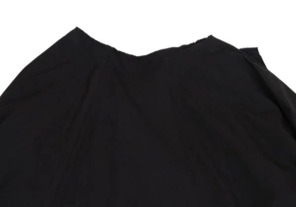 Yohji Yamamoto FEMME Cotton Cut-off Design Wrap Skirt K-136267_003
