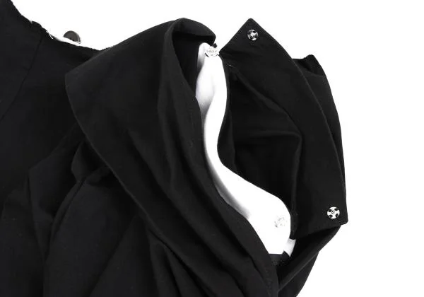 Yohji Yamamoto FEMME Cotton Cut-off Design Wrap Skirt K-136267_004