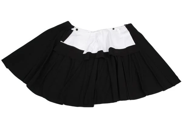 Yohji Yamamoto FEMME Cotton Cut-off Design Wrap Skirt K-136267_008