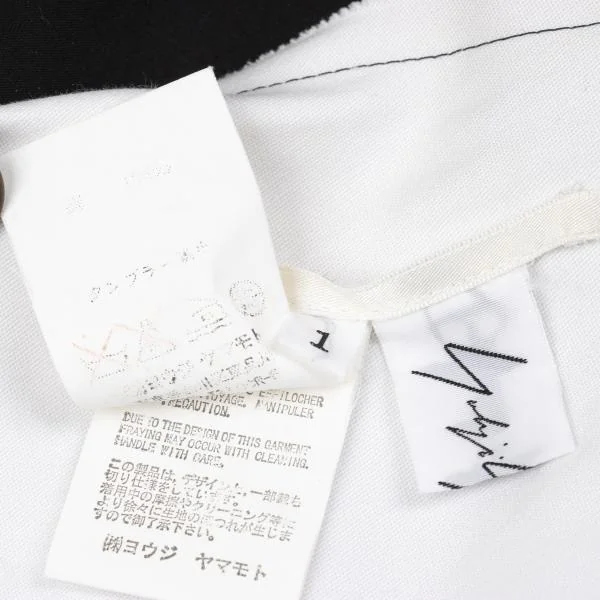 Yohji Yamamoto FEMME Cotton Cut-off Design Wrap Skirt K-136267_013