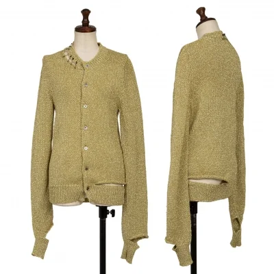 JUNYA WATANABE Cutting Asymmetry Lame Knit Cardigan