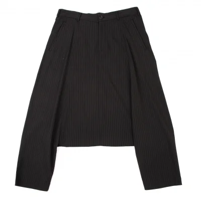 COMME des GARCONS Wool Poly Pin Stripe Dropped Crotch Pants