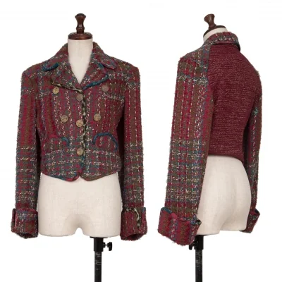 CHRISTIAN LACROIX BAZAR Switching Tweed Short Jacket