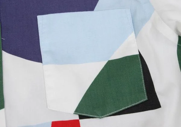 JUNYA WATANABE COMME des GARCONS Asymmetry Geometric Printed Long Shirt K-136299_006