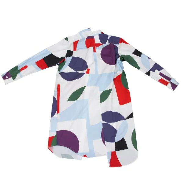 JUNYA WATANABE COMME des GARCONS Asymmetry Geometric Printed Long Shirt K-136299_015