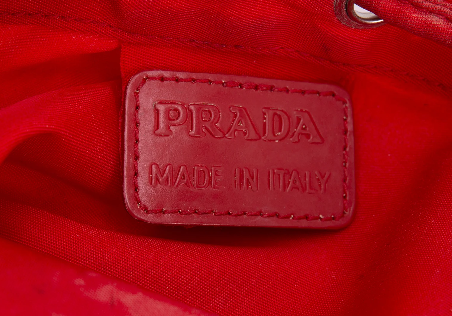 プラダPRADA 巾着バッグ 赤 | DCブランド古着通販プレイフル
