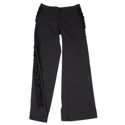 ISSEY MIYAKE Side Gather Switching Poly Pants