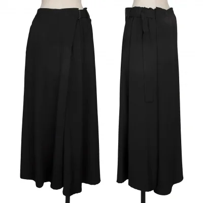 Yohji Yamamoto NOIR Wool Gaba Harf Wrap Wide Pants