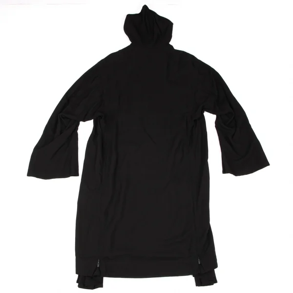 Yohji Yamamoto collections Draped Double Zip Hoodie Coat K-136384_012