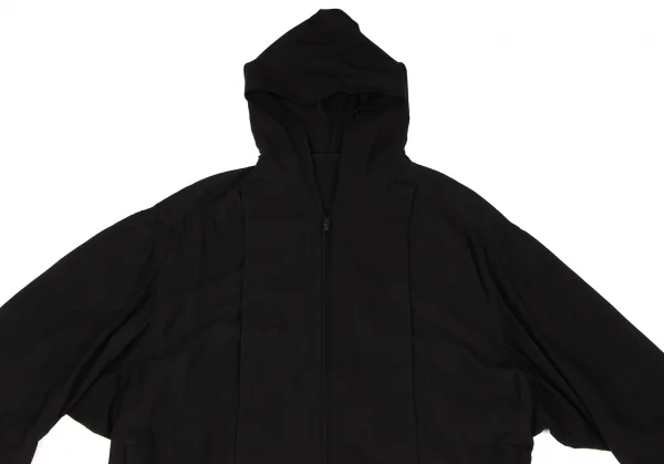 Yohji Yamamoto collections Draped Double Zip Hoodie Coat K-136384_003
