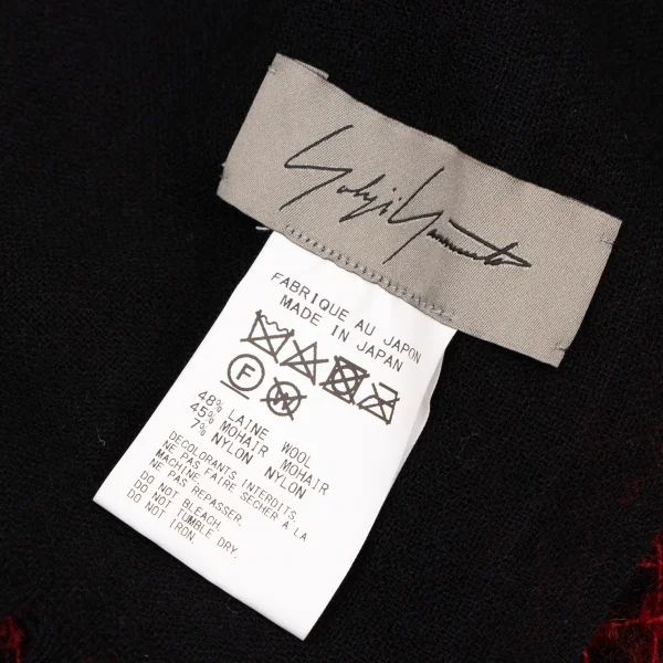 Yohji Yamamoto FEMME Mohair Wool Switching Stole K-136390_007