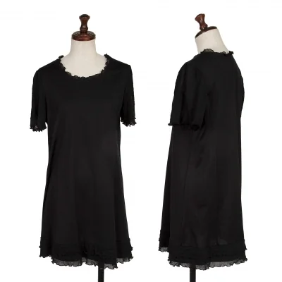HIROKO BIS Ruffle Switching Lace T Shirt