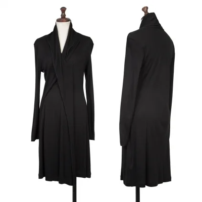 HIROKO BIS Rayon Draped Collar Design Tunic