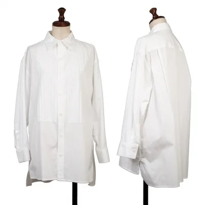 Y's Cotton Cut Switching Design Long Sleeve Shirt