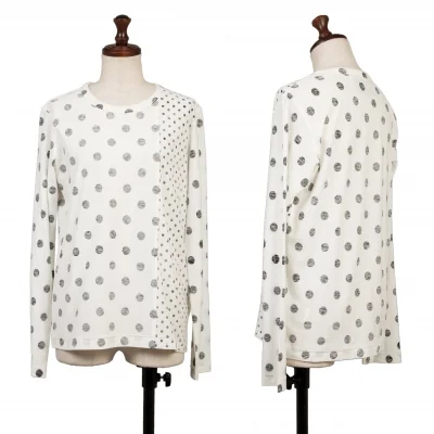 Y's Dot Switching Design T Shirt