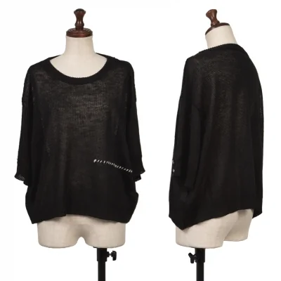 Y's Mesh Side Stitch Summer Knit T Shirt