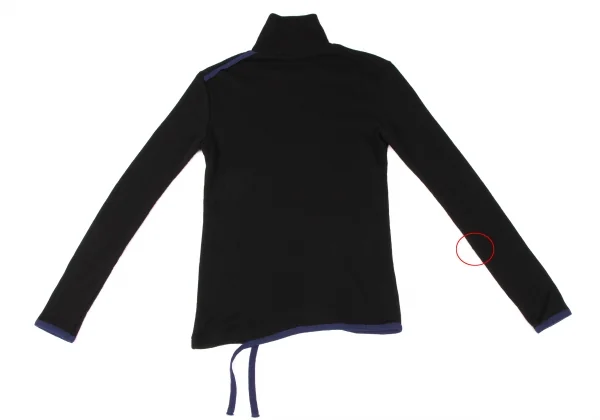 Y's Angora Wool Piping Turtleneck Knit K-136440_010