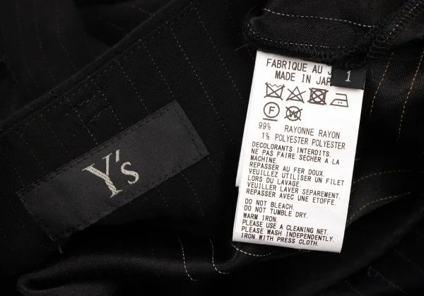 Y's Switching Striped Tuck Design Pants K-136446_014