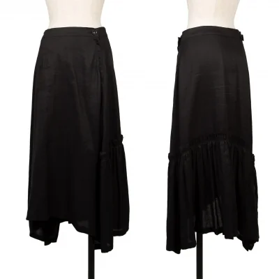 Y's Gathered Switching Skirt