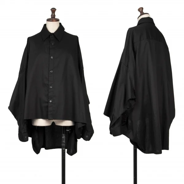 Y's BORN PRODUCT Design Hem Shirt Jacket Black 2 K-136455_001
