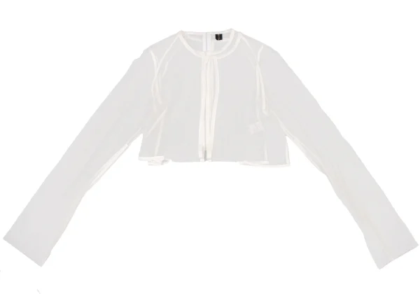 COMME des GARCONS Mesh Layered Zipper Shirt K-136462_002