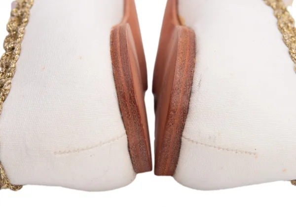 COMME des GARCONS Bijou Decoration Canvas Shoes K-136479_013