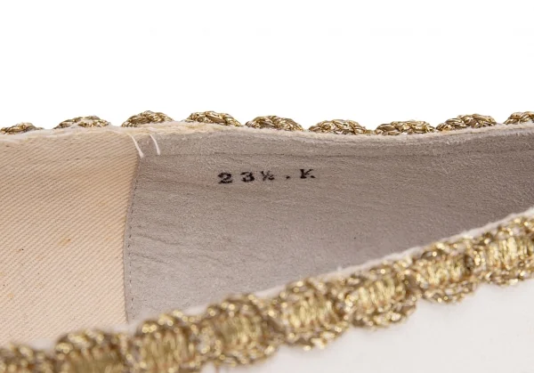 COMME des GARCONS Bijou Decoration Canvas Shoes K-136479_016