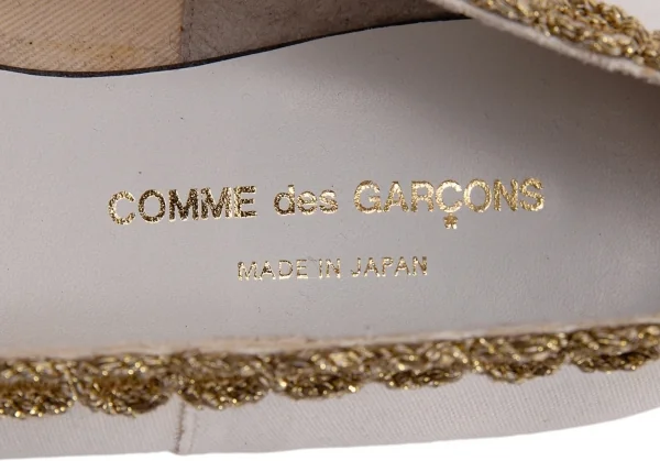 COMME des GARCONS Bijou Decoration Canvas Shoes K-136479_018