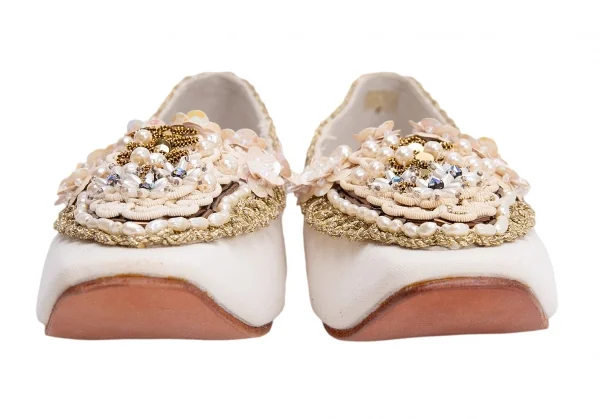 COMME des GARCONS Bijou Decoration Canvas Shoes K-136479_004