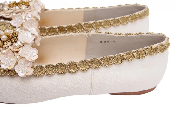 COMME des GARCONS Bijou Decoration Canvas Shoes K-136479_007