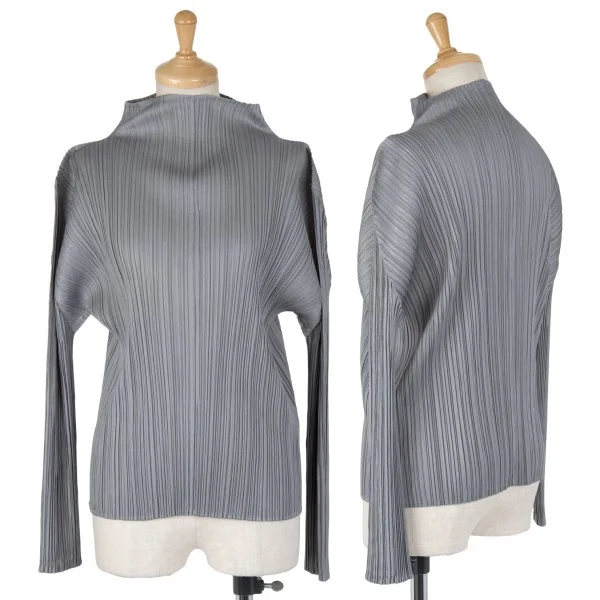 爆売り！】 カットソー PLEASE✨ハイネック PLEATS トップス 3
